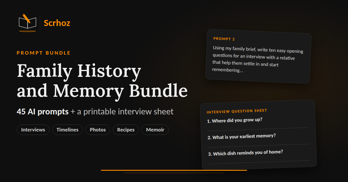 Family History & Memory Bundle cover